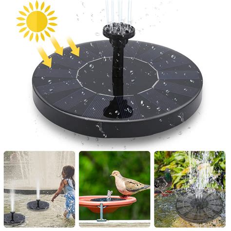 Fontaine Solaire Pompe Eau Solaire Pour Bassin Piscine D Coration De