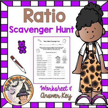 Ratio Scavenger Hunt Activity Game Around The Classroom Digital