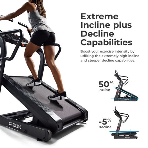 Commercial Level Ultimate Incline Decline Treadmill | Sunny Health ...