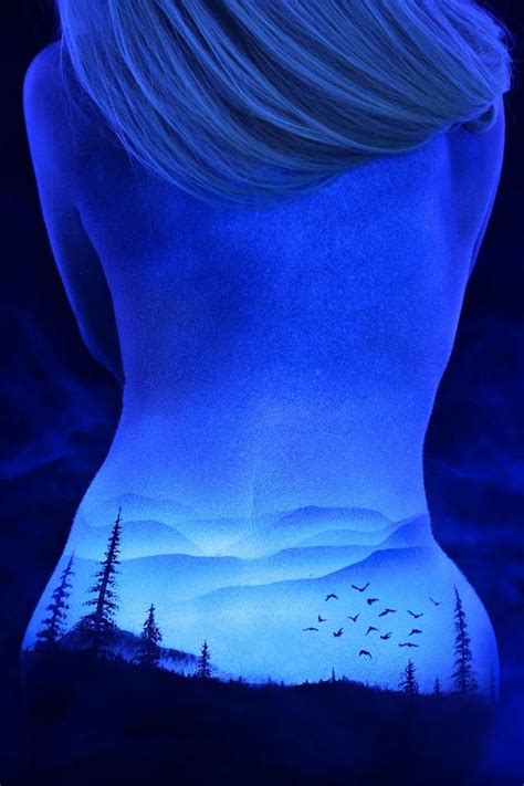 Bodyscapes Black Light Body Art By John Poppleton Body Art