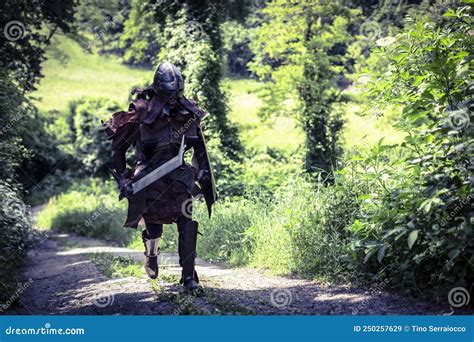 Lucca, Italy - 2018 10 31 : Uruk-hai Warrior with Helmet and Sword from ...