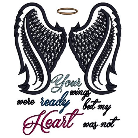 Angel Wings Your Wings Were Ready But My Heart Was Not Religious