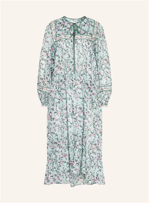 Marant Toile Kleid Greila In Mint Weiss Pink