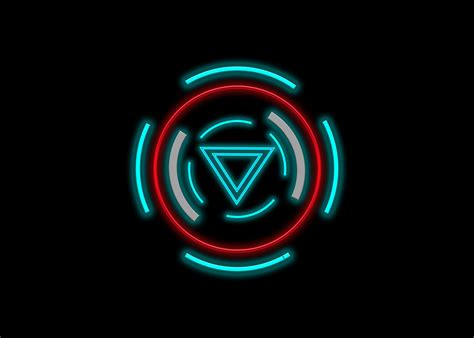 stock photo  iron man arc reactor design