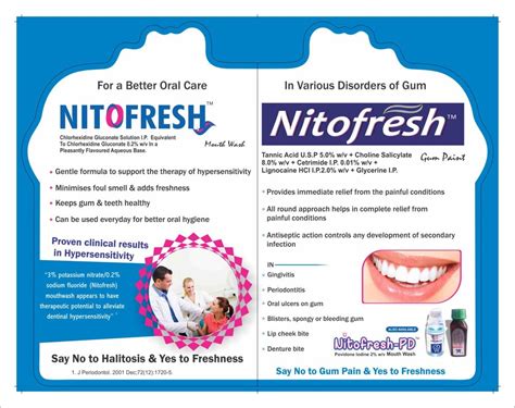 NITOFRESH Potassium Nitrate B P Sodium Monofluorophosphate USP Tooth