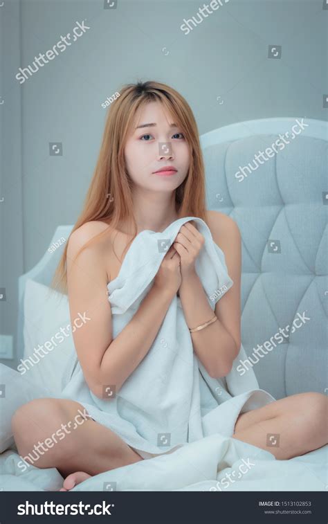 Sexy Asian Woman Lingerie Sitting Relax Stock Photo Edit Now 1513102853