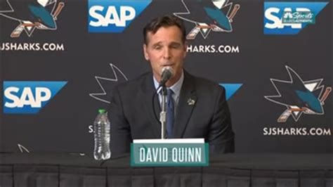 Sharks Announce David Quinn As Their New Head Coach NBC Sports Bay Area