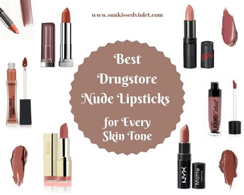 Best Drugstore Nude Lipsticks For Every Skin Tone