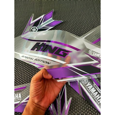 Jual Striping Transparan Purple Chrome Rx King Purple Prime Shopee