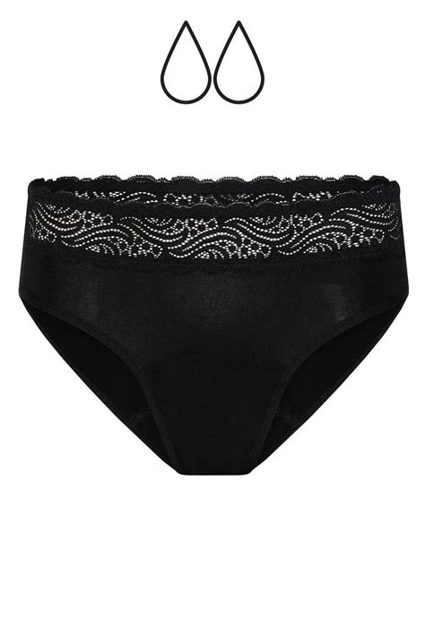 Modibodi Sensual Hi Waist Bikini Alushousut Light Moderate Black Lumingerie Rintaliivit Ja