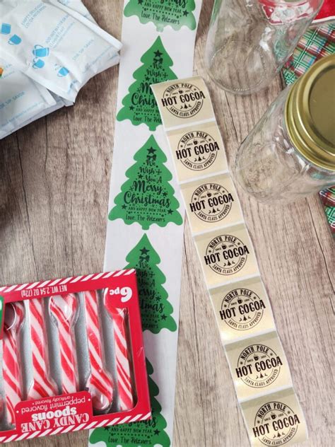 Hot Cocoa Jar Gift With Diy Sticker Labels Leap Of Faith Crafting
