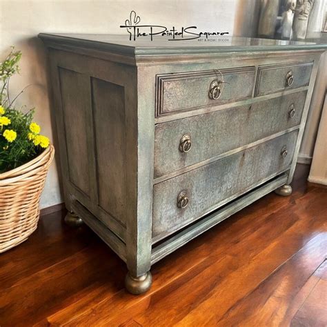 Hand Painted Antique Berkey Gay Dresser Buffet Etsy