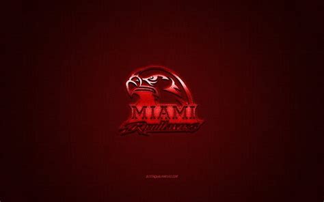 Download wallpapers Miami RedHawks logo, American football club, NCAA ...