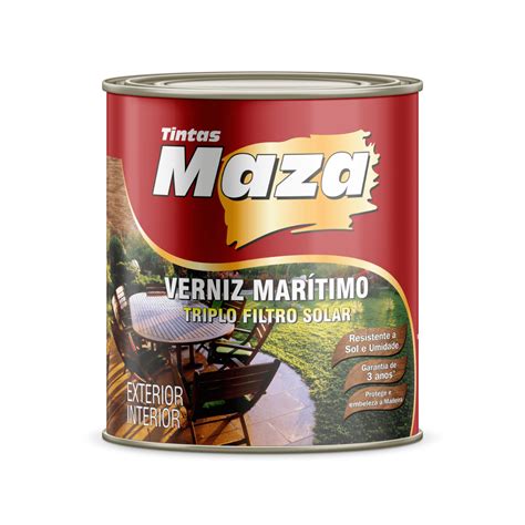 Verniz Maritimo Triplo Filtro Solar Brilhante Mogno Para Madeira Litro