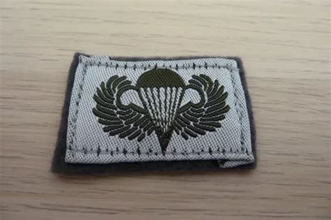 Original Insigne Militaire Petit Patch Brevet Parachutiste Us Army Tbe