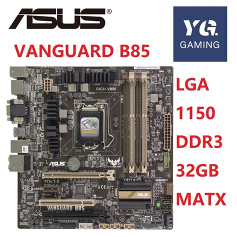 Ready Stock Asus VANGUARD B85 Desktop Motherboard B85 Socket LGA 1150