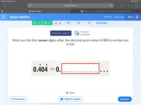 Wed Jun A Aa Sparxmathsuk S Sparx Studyx