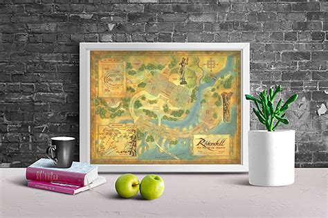 The Rivendell map Tolkien map middle earth map the lord of | Etsy