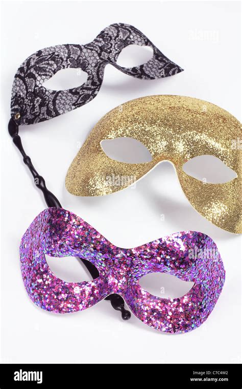 White Masquerade Masks Hi Res Stock Photography And Images Alamy