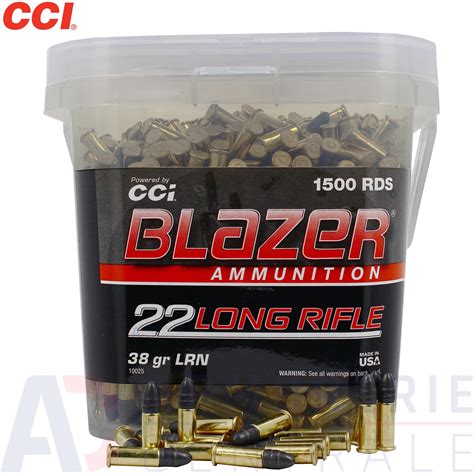 1500 Cartouches CCI Blazer 22 LR 38 Gr Armurerie Centrale