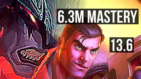 AATROX Vs JAYCE TOP 6 3M Mastery 1900 Games 2 1 3 KR Master