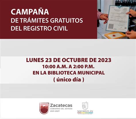 Campaña de trámites gratuitos del Registro Civil Ayuntamiento de