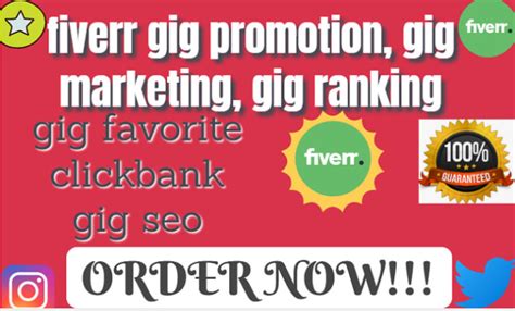 Do Fiverr Gig Promotion Gig Ranking Gig Marketing By Tdorlartahyiwo