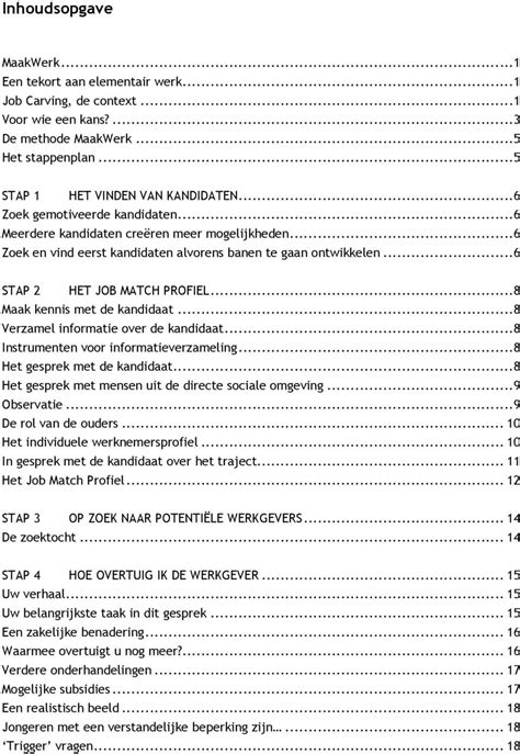 Methode Maakwerk Een Handleiding Voor Het Creëren Van Banen Voor