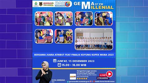 LIVE GEMA MILLENIAL RADIO GEMA RANDIK BERSAMA JUARA ATRIBUT FEAT