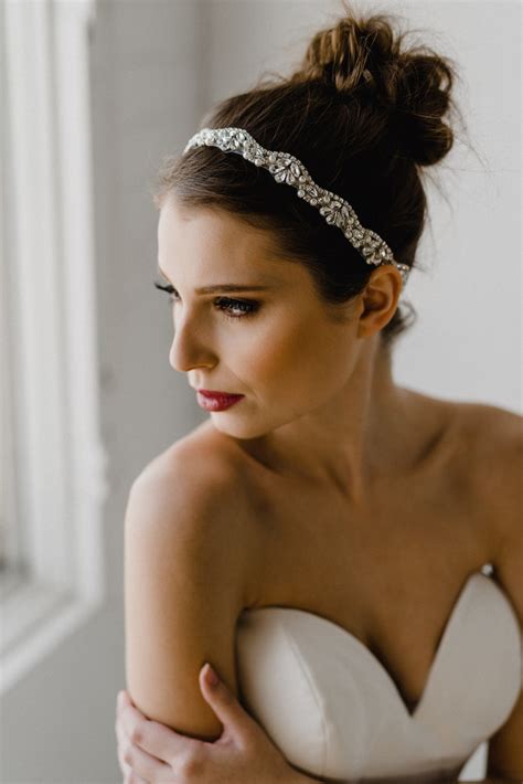 Pearl Bridal Headband Silver Pearl Headpiece Pearl Bridal Etsy