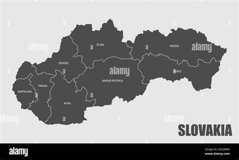 Slovakia Europe Map Fotograf As E Im Genes De Alta Resoluci N Alamy