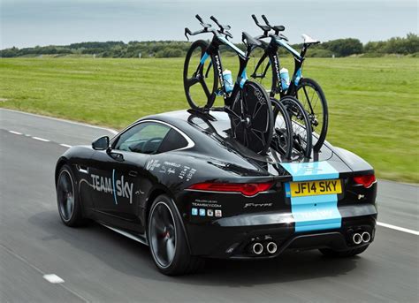 Image: Jaguar F-Type built by SVO for Team Sky Tour de France cycling ...