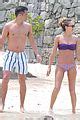 Jessica Alba Purple Bikini Pretty Photo Cash Warren