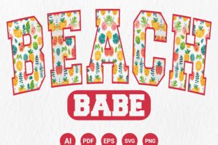 Beach Babe Png Coquette Bow Summer Graphic By Merch Creative Creative Fabrica