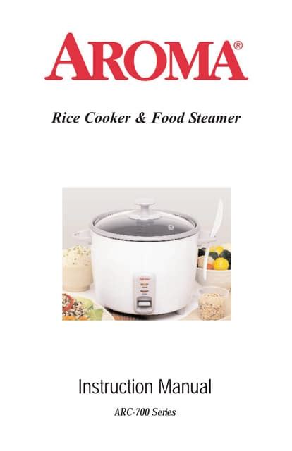 Aroma Rice Cooker Instructions