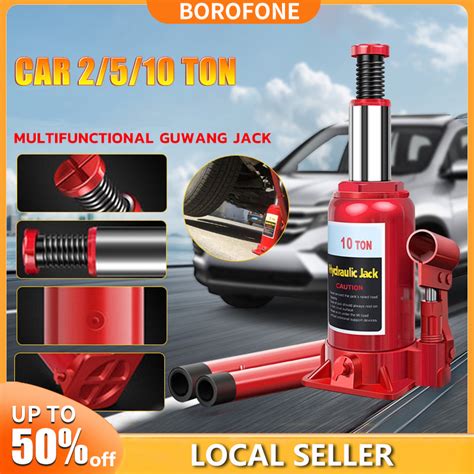 Tons Car Horizontal Jack Hydraulic Extra Heavy Duty Bottle Type