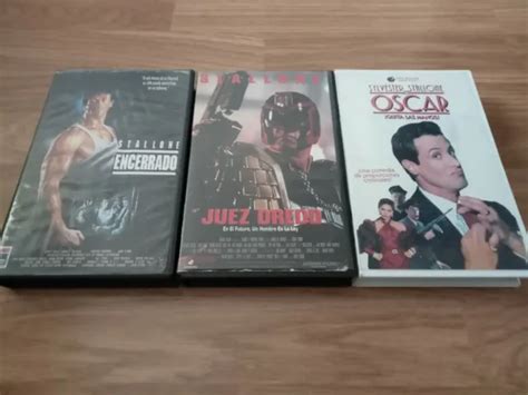 Sylvester Stallone Lot Vhs Lock Up Judge Dredd Scar Edition Set