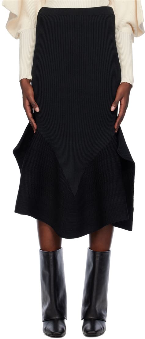 Issey Miyake Black Exuberance Midi Skirt Issey Miyake Men