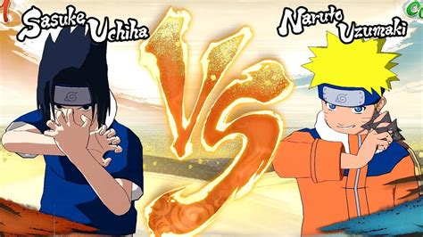 Sasuke Clássico VS Naruto Clássico Naruto Shippuden Ultimate