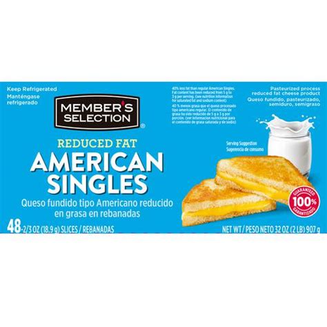 Member S Selection Queso Americano Bajo En Grasa 907 G 2 Lb Lácteos Y Huevos Pricesmart