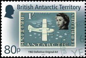 Stamp 1963 1 Stamp Artwork British Antarctic Territory BAT BAT