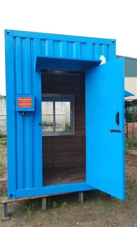 Blue Mild Steel Security Cabin At Rs Piece Ms Security Cabins