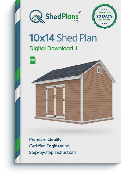 10x14 Storage Shed Plans - Shedplans.org