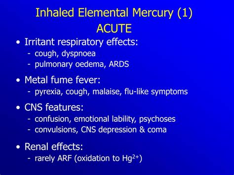 PPT - Mercury poisoning PowerPoint Presentation, free download - ID:183263