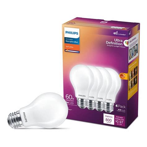 Philips Watt Equivalent A Ultra Definition Dimmable E Led Light