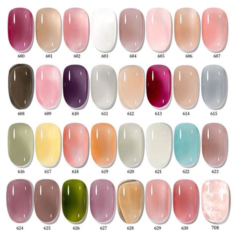 Maychao Jelly Gel Nail Polish Ml Transparent Nude Gel Polish Sheer Pink Color Soak Off Led