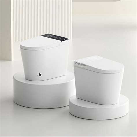 Elongated Smart All-In-One Toilet Seat Bidet with Heated Seat - Clearhalo