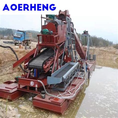 Chain Bucket Gold And Diamond Mining Dredge Machinery China Chain