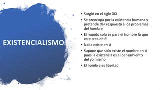 Existencialismo Y Materialismo Ppt