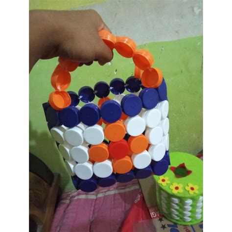 Jual Tas Mini Dari Tutup Botol POLOSAN Request Orderan Kerajinan